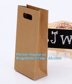 paper bags with flat handle,cement packaging paper bags , strong brown paper bags,Take out brown kraft paper bread bag f supplier