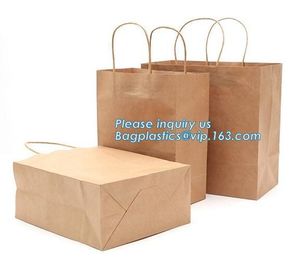 Chinese Supplier Hot Sell Brown Kraft Lunch Bread Packaging Customized Paper Bag For Promotion,New Design Kraft Paper Br supplier