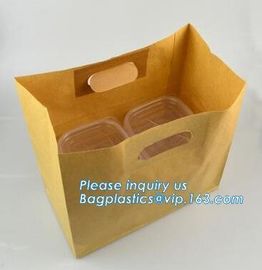 Sandwich Toast Bread Packing Bags,Personalized Baking Food Bread Packaging Disposable Kraft Paper Bag With Logo Print Fo supplier