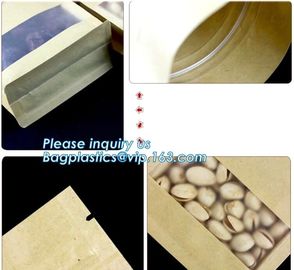 Custom Printing Recycled Brown Kraft Paper Bags,Custom Printed Factory Glassine Paper Bread Small Brown Bag, bagease supplier