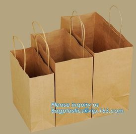 Custom printed kraft paper bags food grade with window bread packaging paper bags,Custom kraft breakfast pastry packagin supplier