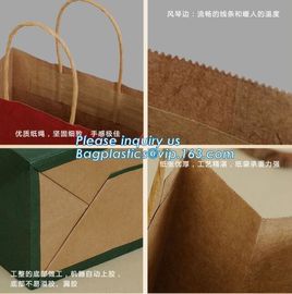 Food bags disposable brown paper thickened baking dim sum takeaway wholesale bread bags.,Seal Bread Kraft Paper Packagin supplier