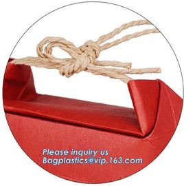 Waterproof Drawstring Kraft Paper Rice Bag,Food grade Wholesale food rice kraft paper bag gift packaging bag, BAGEASE supplier