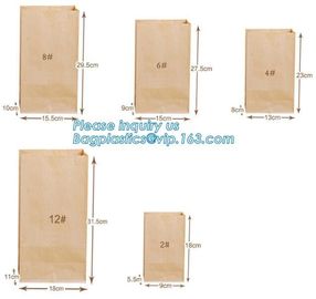 Heat seal pouch&amp;kraft paper plastic bread packaging bag,Portable High Quality Craft Paper Bread Bags, BAGEASE PACKAGE supplier