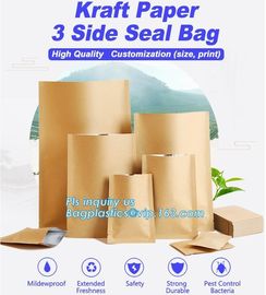 Custom Food Nuts and bread package recyclable kraft paper bag,Bread Use and Food Industrial Use paper bags french bread supplier