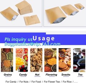 Custom Food Nuts and bread package recyclable kraft paper bag,Bread Use and Food Industrial Use paper bags french bread supplier