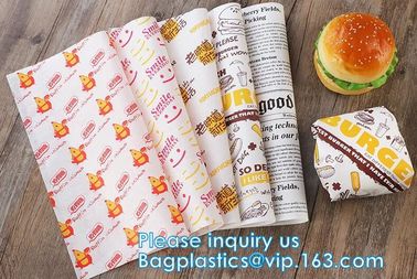 Printed deli food wrapping wax paper wrap Wholesale from China,Butter Wrapping Paper Greaseproof Paper Food Grade Paper supplier