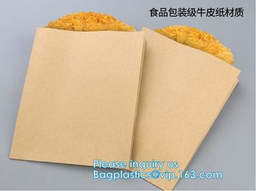 Logo Printed Greaseproof Fast Food Paper Wraps / Paper Bags,Fast food wrap foil proof paper bags, bakery paper bags, bre supplier