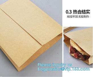 Logo Printed Greaseproof Fast Food Paper Wraps / Paper Bags,Fast food wrap foil proof paper bags, bakery paper bags, bre supplier