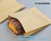 Logo Printed Greaseproof Fast Food Paper Wraps / Paper Bags,Fast food wrap foil proof paper bags, bakery paper bags, bre supplier