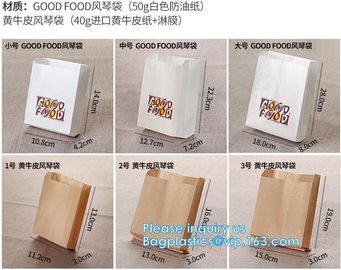 fried chicken hamburger fast food packaging wrapped bag plastic paper wholesale disposable custom printing,Deli food pac supplier