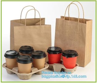 kraft paper shopping bag with cotton handle,Brown Kraft Paper Bags For Shopping Merchandise Party Gift Bags, bagease pac supplier