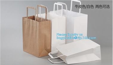 Custom Kraft Paper Twisted Handle Shopping Carrier Bag With Logo Printed,kraft paper shopping bag with handle, bagease supplier