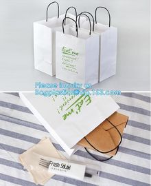 Custom Kraft Paper Twisted Handle Shopping Carrier Bag With Logo Printed,kraft paper shopping bag with handle, bagease supplier