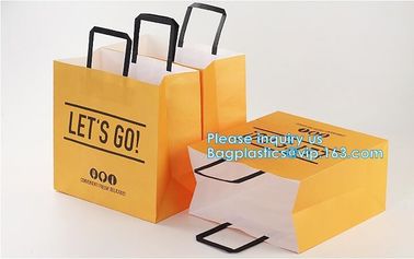 Eco Friendly Reusable Custom Color Shopping Carry Brown Kraft Paper Bag Manufacturer,Recycled Kraft Paper Bag Gift Shopp supplier