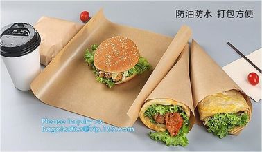 greaseproof/kraft wrapping paper,wrapping brown kraft paper High Grade Greaseproof paper,burger wrap brown kraft greasep supplier