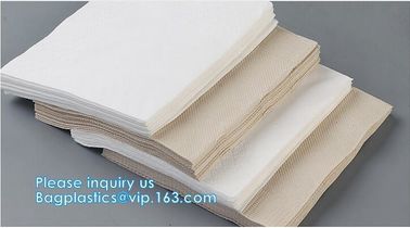 1/4 Fold Coffee Bar Beverage Black Paper Napkin,Printing paper napkin/decorative paper dinner napkins, BAGPLASTICS,PAC supplier