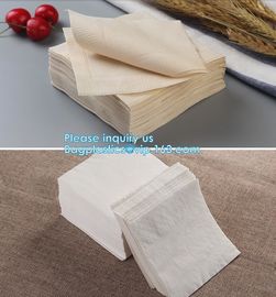 1/4 Fold Coffee Bar Beverage Black Paper Napkin,Printing paper napkin/decorative paper dinner napkins, BAGPLASTICS,PAC supplier