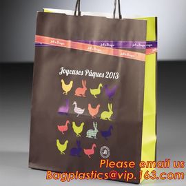 fancy luxury printed recycled shopping carry bag,paper bag printing,carrier bag with handle,Luxury slogan shopping Paper supplier