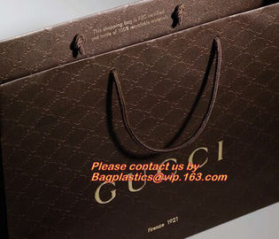 Custom Private Label Luxury Carrier Packing Hair Salon Paper Bag With Logo,Custom Personalized Design Printed Boutique G supplier