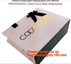 hot selling top quality luxury paper shopping bag carrier paper bag with ribbon handle wholesale,Luxury Art Paper Flower supplier