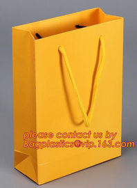 recycle custom full color luxury paper carrier bag,Luxury brown kraft paper bag red wine bottle gift paper carrier bag supplier