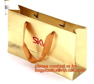 recycle custom full color luxury paper carrier bag,Luxury brown kraft paper bag red wine bottle gift paper carrier bag supplier