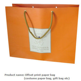 Low Cost Ribbon Handle Gift Carrier Custom Made Design Logo Luxury wholesale paper shopping bag wholesale promotional ec supplier