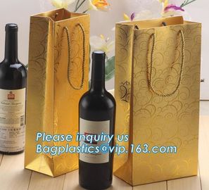 Printed Luxury Wide Base Brown Kraft Paper Carrier Bag,coating black luxury paper carrier bag for printing with ribbon supplier