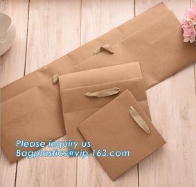 OEM Ribbon Satin Handle Carrier Bag With Custom Logo Printed Paper Bag For Flowers,Custom Flower Vase Planpot Black Pape supplier