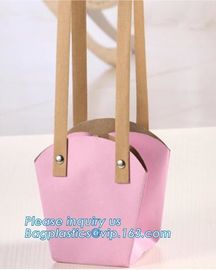 portable luxury paper bag flowerpot fresh plant flower carrier bags,Eco-friendly Kraft paper Flower bag, flower paper pa supplier