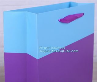 Luxury promotion candy paper carrier bag with handle,Luxury Solid Color Printing Logo Printed Paper Carrier bag for Shop supplier