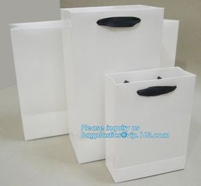 Gloss Laminated Luxury Rope Handled Paper Carrier Bags,Luxury thick white cardboard paper carrier bag wholesale paper ba supplier