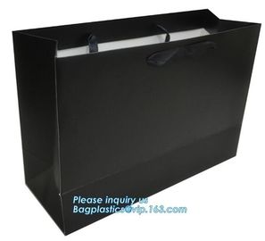 Gloss Laminated Luxury Rope Handled Paper Carrier Bags,Luxury thick white cardboard paper carrier bag wholesale paper ba supplier