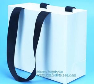 luxury paper carrier bag wholesale paper bags with handle,luxury recycled printing shopping Christmas gift pack paper ba supplier