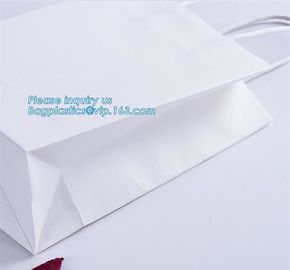 Cheap small paper gift bags Promotional Luxury OEM Design Gold Foil Logo Wedding Custom Paper Gift Bag with Ribbon PACK supplier