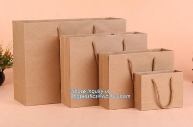 Manufacturer Shopping White Kraft Paper Carrier Bag,Luxury recycled custom printing logo shopping pack paper bag, packag supplier