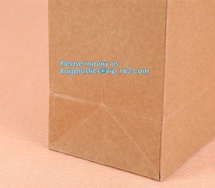 Manufacturer Shopping White Kraft Paper Carrier Bag,Luxury recycled custom printing logo shopping pack paper bag, packag supplier