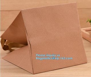 Manufacturer Shopping White Kraft Paper Carrier Bag,Luxury recycled custom printing logo shopping pack paper bag, packag supplier