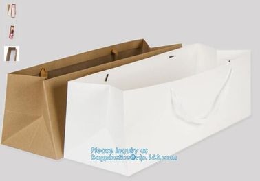 Unique flat bottom color high class paper carrier die cut handle paper flower bag,kraft flower paper bag customized flow supplier