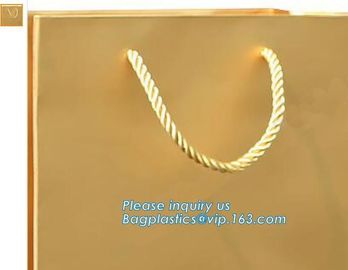 Luxurious design brown foldable flat handle kraft paper bag,Custom design luxury famous brand packaging paper bag with c supplier