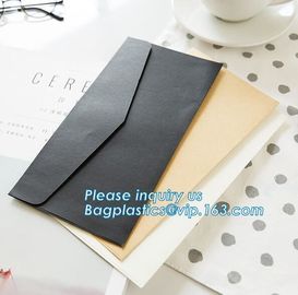 Custom white kraft fancy paper string tie gift folding envelope with ribbon closure for jewelry packaging with earring c supplier