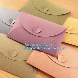 Matt black card paper envelope in A4 A5 B5 C5 C6 A3 size with custom logo printing color foil rose gold stamping silver supplier