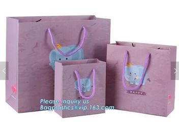 Luxury customized white paper shopping bag with handle,carrier bags,shopping bag with ribbon handle for gift packaging supplier