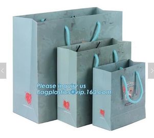 Luxury customized white paper shopping bag with handle,carrier bags,shopping bag with ribbon handle for gift packaging supplier