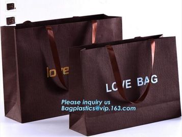 Luxury tea souvenir bag custom rope handle paper packaging bags for food,Personality And Fashion medium gift carrier pap supplier