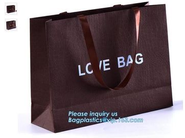 Luxury tea souvenir bag custom rope handle paper packaging bags for food,Personality And Fashion medium gift carrier pap supplier