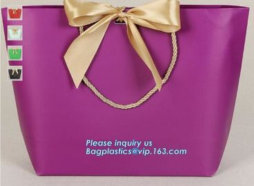 Luxury Kraft Paper flower bag paper with handle, flower carrier bag,PaperGiftBagsCarrierParty Paper Gift Shopping Bag supplier