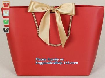 Luxury Kraft Paper flower bag paper with handle, flower carrier bag,PaperGiftBagsCarrierParty Paper Gift Shopping Bag supplier