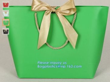 Luxury Kraft Paper flower bag paper with handle, flower carrier bag,PaperGiftBagsCarrierParty Paper Gift Shopping Bag supplier